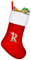 TOPWAYS Weihnachtsstrumpf Personalisiert Großes 45 cm,Weihnachtsbäume Nikolausstrumpf, Strümpfe mit Buchstaben roter Kamin, hängende Weihnachtsmann-Socken für Weihnachtsbaum und Heim (R)