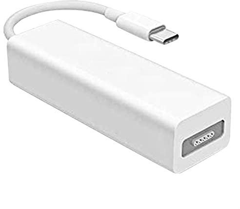 MGRAS 2/1 5-pin Female Power Adapter Adapter Is Suitable For Laptop Smart Phone Power Adapter USB 3.1 Type C Male To Compatible With Magsafe adapter (Color : White)