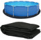 Ogrmar Tapis de revêtement rond de 5,5 m, durable pour piscines hors sol, empêche les crevaisons et prolonge la durée de vie de la piscine ou du jacuzzi (5,5 m)