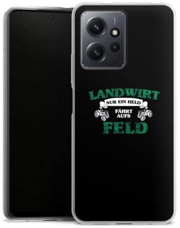 Silikon Hülle kompatibel mit Xiaomi Redmi Note 12 4G Case transparent Handyhülle Landwirtschaft Weisheiten Traktor