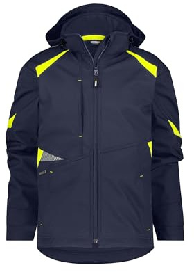 DASSY® Kalama Softshell-jacke - Größe 2XL - NACHTBLAU/NEONGELB