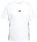 adidas Femme Essentials 3-Stripes Cotton T-Shirt, White/Black, XXL