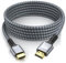 looyotul 4k Hdmi Kabel 9m Ultra High Speed HDMI 2.0 Kabel 4K@60HZ 3D ARC Gold Plated Connector Ethernet Audio Video Return HDMI Kabel für UHD TV Monitor Laptop Xbox PS4/PS5 ect.(Silber)