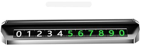 Temporäres Stopp-Nummernschild, Parkkarten-Nummernkarte,Fahrzeugstopp-Park-Telefonnummernschild - Benachrichtigungs-Telefonnummernkarte mit Parfüm-Diffusor-Funktion, bewegliches automatisches Telefonn