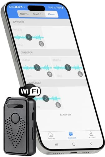 Registratore Vocale Attivato tramite Internet-WiFi, Controllo illimitato della distanza Registratore Vocale Audio, Microfono Audio Cimice a Distanza