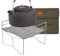 FmtwPhn Holzkohlegrill, Holzgrill und Feuerstelle – faltbarer, tragbarer Lagerfeuer-Grill für Picknicks, Rucksackreisen, Outdoor