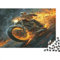 lihuogongsio Motorrad Puzzle 1000 Teile Ghost Rider Puzz Erwachsene Spielepuzzles Hochwertiger Geschicklichkeitsspiel Lernspiel Spielzeug Geschenk Schöne Geschenkidee Farbig 1000pcs (75x50cm)