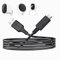 USB C Power Cable 3M, Power Extension Cable USB C Charging Cord for Mi Wireless Outdoor Security Camera 1080p, Mi Camera 2K Magnetic Mount, USB A to USB C Charging Cord for Security Camera, Black