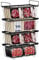 Lot de 4 Paniers de Congélateur Coffre, MéTal Rangement Congelateur Empilable Panier Congelateur Avec PoignéEs Et Fond AntidéRapant Noiradapté Pour RéFrigéRateur Armoire Cuisine