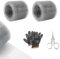 Grillage Anti Rongeur 2 Rouleaux Livré avec Gants et Ciseaux, Maille Fine en Galvanisé 10cm x 6m, Clôture de Protection Rigide, Grillage à Poule Polyvalent Barrière Anti Souris Anti Rat pour Jardin