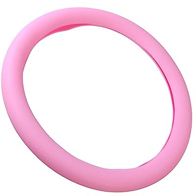 Anneome Elastic Car Wheel Sleeve Silicone Steering Wheel Cover for Cooper Partner Lorry Accessories Pink