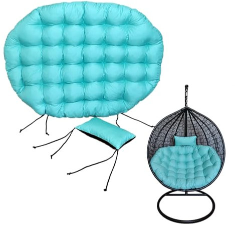 Nana Shop Grand Coussin de Jardin, Coussin Fauteuil Cocon, Coussin Fauteuil Suspendu, Coussin balancelle, Coussin de Jardin Tourquoise