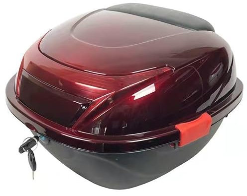MXQCLSA Topcase Motorradkoffer, für BMW R1200GS R1250GS R 1200GS R1250 GS R 1250 LC ADV wasserdichte & abnehmbare Motorrad-Topbox Helmkoffer abschließbar mit reflektierendem Panel,B
