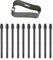 YIZITU Lot de 5/10 pointes de stylo tactile en fibre de polyester pour WacomOne DTC133 CTC4110 CTC6110 DTC121 DTC134
