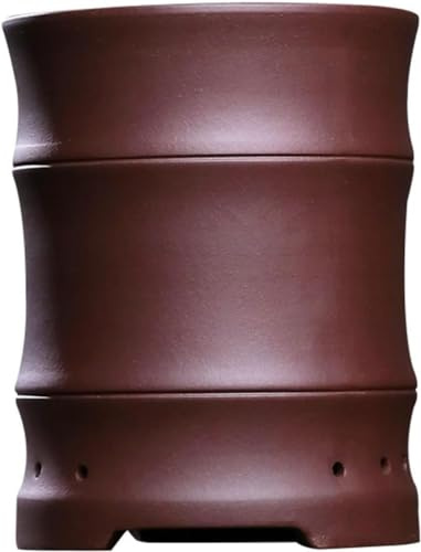 MYUYEE Blumentopf Lila Sand Orchidee Kleine Keramik Glatte Oberfläche Klassische Indoor Vase Blumentöpfe,