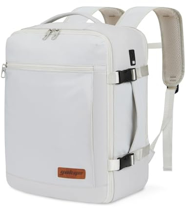 YOKGO Ryanair Handgepäck 40x30x20, Handgepäck Rucksack Flugzeug Klein Reiserucksack 24L, Eurowings Reisetasche mit 15,6 Laptopfach Carry On Luggage Travel Backpack Cabin Bag für Herren Damen