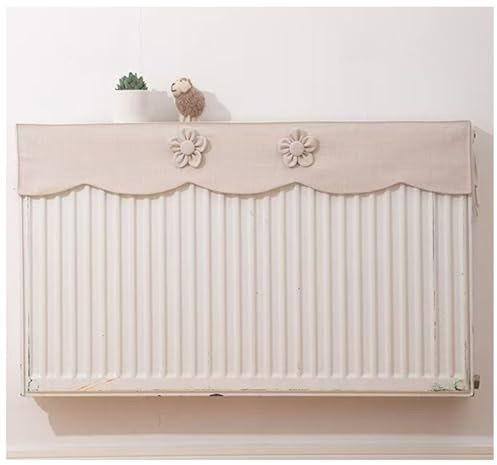 BDXZJ Copritermosifone Stoffa, Copri Calorifero, Protezione Antipolvere per Radiatore in Tessuto Morbido, Copertura Superiore per Termosifone, Copri Termosifone per Decorazione della Casa A,L80cm