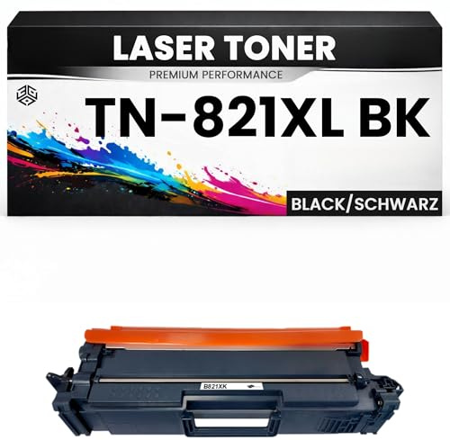 XL Toner TN-821XL BK für Brother kompatibelSchwarz TN821 XL Black wie Original für Brother HL-L9430CDN, HL-L9470CDN, MFC-L9630CDN, MFC-9670CDN
