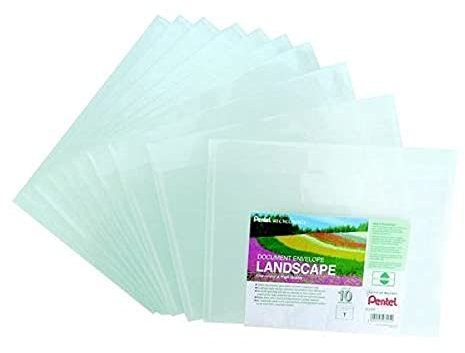 Pentel Recy Doc Envelopes L/Scape Clr