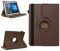 NAmobile Tablet Hülle kompatibel für TrekStor Surftab Breeze 10.1 Quad Tasche Schutzhülle Cover Drehbar Universal Case, Farben:Braun