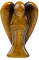 mookaitedecor Edelstein Tigerauge Engel Figur Deko, Handgeschnitzt Heilstein Schutzengel Statue für Talisman Glücksbringer Fengshui Dekoration, 38-43 mm Hoch