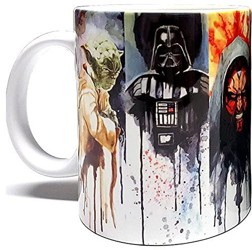Tasse en céramique de 325 ml avec impression de qualité supérieure - Cadeau parfait pour tous les fans - Boîte de protection en mousse - Inspiré par StarWars