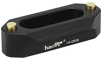 Haoge VA-QR38 Quick Release NATO Rail Plate Adapter with 1/4 Screws for Camera Cage Cheese Plate fit NATO-compatible Handle Clamp Articulating Arms Monitor Mount