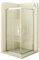 MOG Duschkabine mit Schiebetüren 85x85 cm Höhe: 190 cm Eckdusche mit Rollensystem aus 6mm teilsatiniertem ESG Glas DK77 - alle Grössen