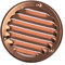 Ø 100mm / 4 inch Copper Round Metal Air Vent Grille Cover with Insect Mesh - Ventilation Cover