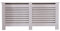 Yaermei Livingroom Kitchen Hallway Classy Highgloss Radiator Covers Decorative Cabinet 3 Colors 4 Sizes Horiz Slat UK Stock (Highgloss Grey New, XL)