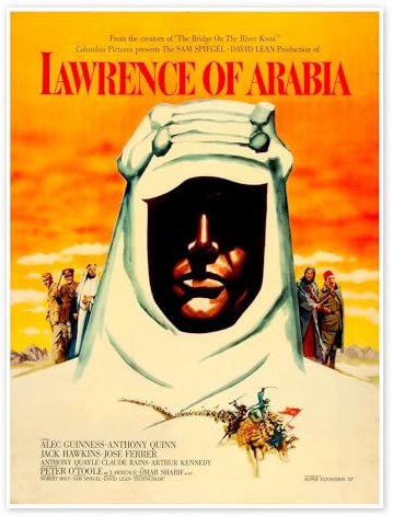 Lawrence von Arabien (englisch) Poster 30 x 40 cm Orange Wandbilder Wanddeko