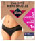 Bodyform Washable Period Pants - For Up to 12 hours of Protection - Menstrual Underwear for Moderate Flow, Hipster Cut - Pack of 1 - Black, Size S