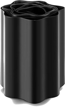 Seiletech.de Rasenkante | Kunststoff | schwarz | 9 m x 20 cm | Garteneinfassung | Beeteinfassung | Mähkante | Rasenrandbegrenzung | Beetumrandungen | Beetbegrenzung | Dekorative rasenabschlusskante