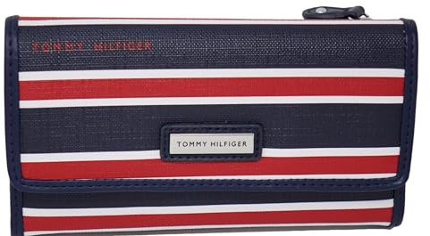 Tommy Hilfiger Damen Geldbörse mit Reißverschluss und Mehreren Staufächern, Mehrfarbig, Amerikanisch