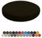 Lsjoaw Rund Sitzkissen Stuhlkissen 40 X 40 X 3CM(1 Pieces) Leinen Sitzpolster Abnehmbares Memory Schaum Runde Sitzauflage für Stuhl Bank Hocker Haus Küche Esszimmer Garten Büro,Schwarz
