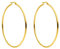 PURELEI® Hoops Ohrringe (Gold), Wasserfeste Ohrringe für Damen, Creolen aus Edelstahl, Geschenk für Frauen, 63mm Durchmesser