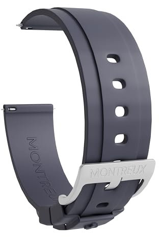 MONTREUX FKM Uhrenarmband aus Gummi für Rolex, Omega, TAG Heuer, Seiko und mehr, Blau
