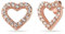 Einzelstück® Herz Ohrringe Silber 925 I Ohrstecker Gold; Rosegold Zirkonia I Echtschmuck I Damen Mädchen Geschenk (Lovely Ohrstecker Rosegold)