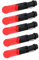 5 Pack Red Light LED Torch 5 Zoomable, Waterproof, 3 Light Modes, Adjustable Focus Light for Camping, Hunting, Hiking, Night Vision(Black Shell)