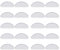 10 pares de almohadillas para la nariz de silicona antideslizante para gafas en forma de D, transparente