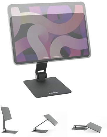 Plugable Magnetische Tablet-Halterung für iPad Pro 11 (1./2./3./4. Generation, M2), iPad Air 10.9/11 (4./5. Generation, M2), MagSafe-kompatibel, tragbar, faltbar, um 360° drehbarer Ständer