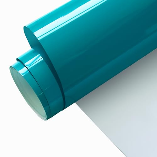 FORBELL Lámina de plóter textil, 30,5 cm × 3 m, lámina de transferencia textil (verde agua)