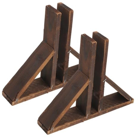 VINTORKY 2pièces Support De Clôture Bois Pour Jardin Accessoire De Bordure Pratique Avec Fixations Et Installation Facile