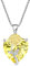 JO WISDOM Damen Halskette Sonnenblume Herz Silber 925,Kette Anhänger mit 3A Zirkonia November Geburtsstein Citrinfarbe,Schmuck für Frauen