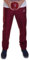 Henselite Sports Lawn Bowls Trousers for Men-Color Maroon-Waist S, 29 inch Leg Length