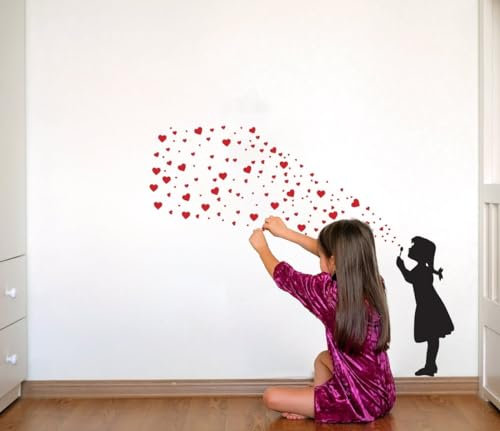 Graffiti Art Wandaufkleber – Bubble Love Heart Street Art Aufkleber 24/links (Hauptfoto)