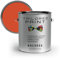 Tailored Paint uPVC Window & Door 1K Paint Brush or Spray On - Satin Finish - RAL3022, Salmon Red - 1000ml (1L) Tin