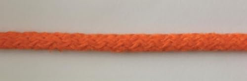 Baumwollkordel 5mm Kordel aus Baumwolle in 26 Farben (1612 - orange, 5 Meter)