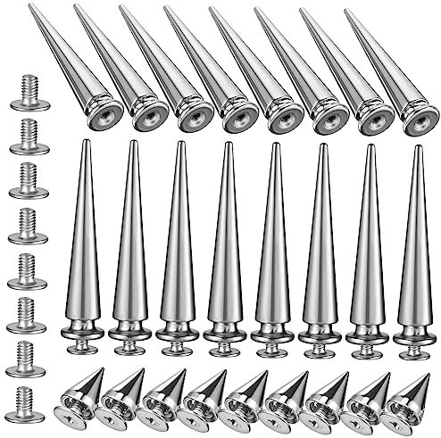 MUSISALY 40 Piezas Clavos Para Zapatos Tachuelas Punk Encantos De Espiga Espárragos Picos y Tachuelas Remaches De Ropa Picos Punkyes Pinchos Para Manualidades Remaches De Tela