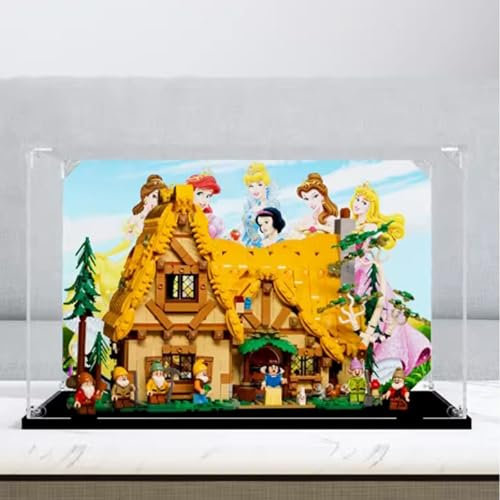 Boîte de présentation en acrylique transparent à monter soi-même, résistante à la poussière, boîte de rangement pour objets de collection, boîte de comptoir cube pour Lego 43242 modèle de maison de